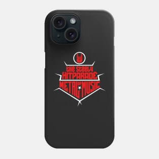 The steely Hitparade of Metal Music 2 (red white) Phone Case