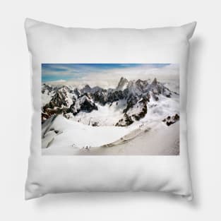 Chamonix Aiguille du Midi Mont Blanc Massif Alps France Pillow