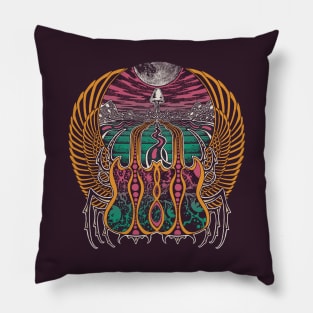 Cosmic Scarab Pillow