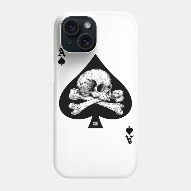 Ace of Spades Phone Case by Deniart