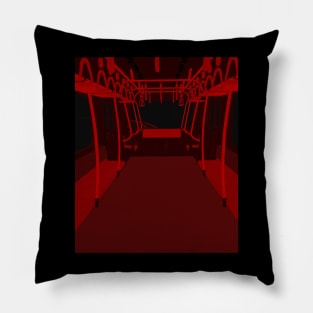 Empty Subway Train Pillow