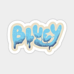 Bluey dad typography vintage Magnet