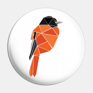 Geometric Oriole Bird Pin