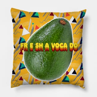 Fresh Avocado - Post Modern Neo-Futuristic Super-Fresh Graphic Design Pillow