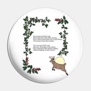 The Holly and the Ivy Pin