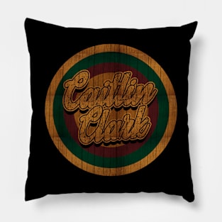 Circle Retro Caitlin Clark Pillow