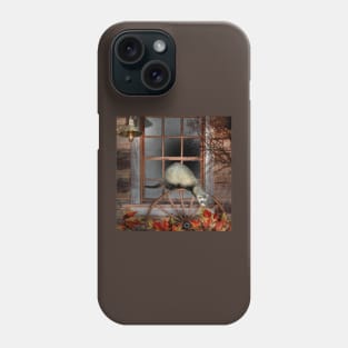 Autumn Escape Ferret - Window ferrets art design Phone Case