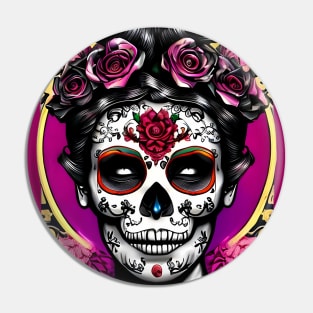 Day of the Dead Skull Pin