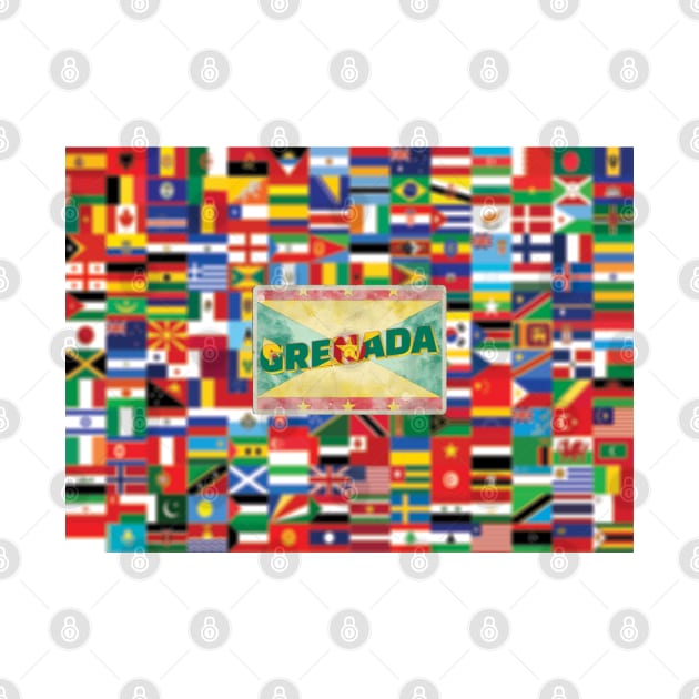 Grenada Vintage style retro souvenir by DesignerPropo