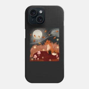 Full Moon Fox Phone Case