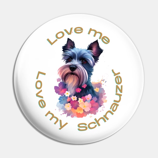Schnauzer Splendor: Celebrate the Charm of Schnauzers with this Captivating Design! Pin by Let it be Design