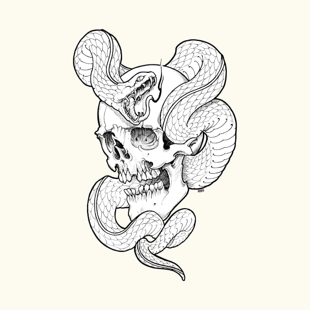 Skull and Snake by Guru