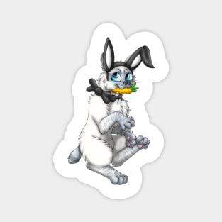 Bobtail BunnyCat: Blue Lynx Point (Black) Magnet