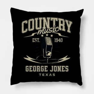 country music microphone singer  v19 Pillow