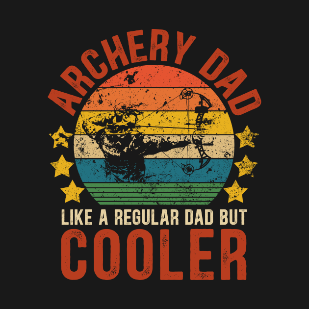 Archery Dad Funny Vintage Archery Father's Day Gift by Kimko