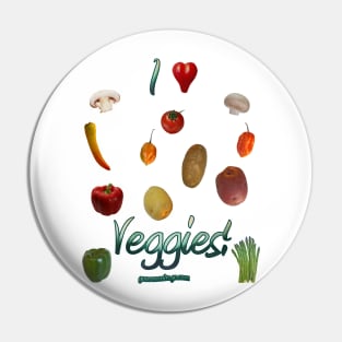 I Heart Veggies! Pin