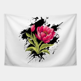 Bright Tulip - Ink Tapestry