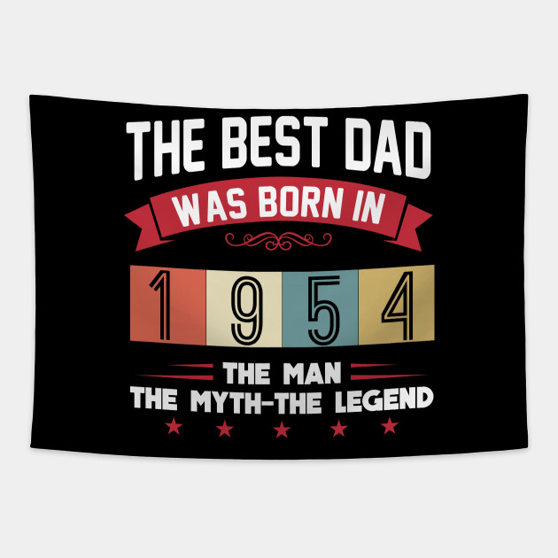 Best Papa 65th Birthday Gift Since 1954 Dad T Shirt Gift Christmas Fir Dad Husband 65th Birthday Awesome 1954 Tapestry Teepublic