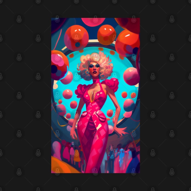 drag queen playfull by PenguiQueer