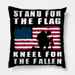 Stand For The Flag  Kneel For The Fallen Pillow