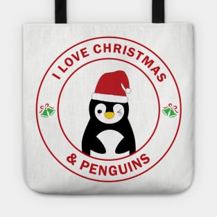 Christmas Penguin Tote