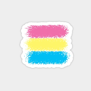 Pansexual flag - crayon Magnet