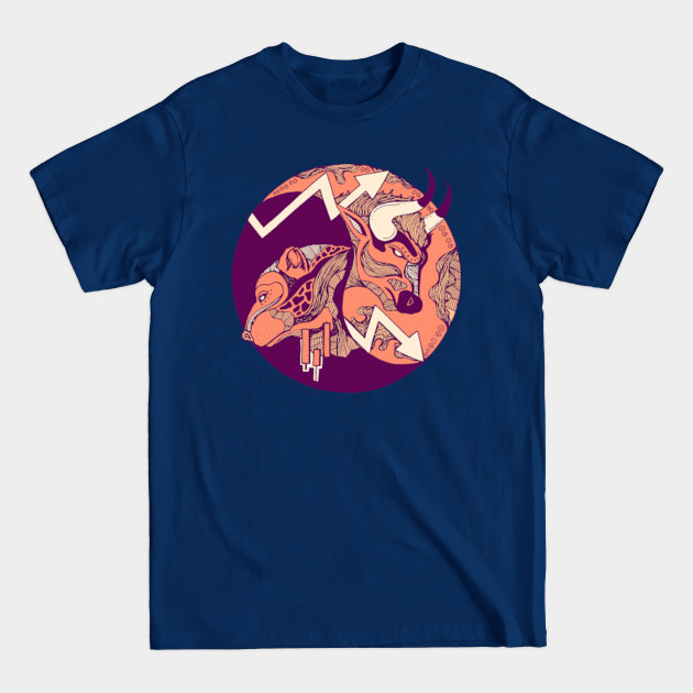 Disover Peach Bull and Bear - Bull - T-Shirt