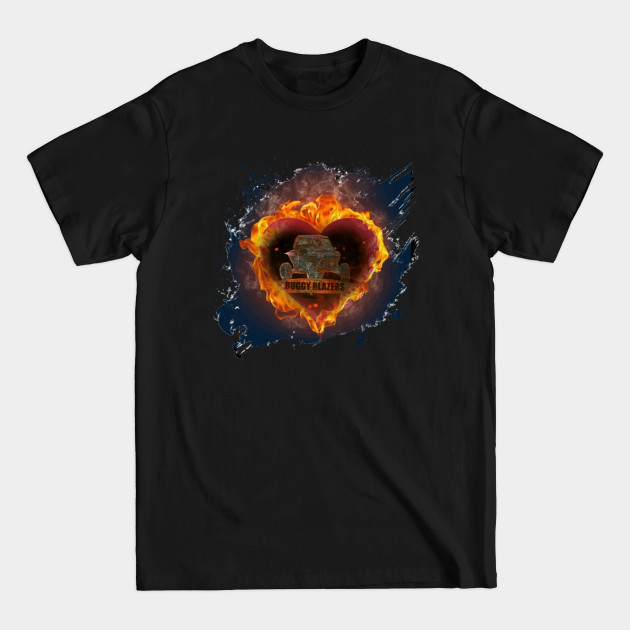 Discover Buggy Blazers fire heart splatter - Buggy - T-Shirt