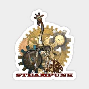 Funny steampunk giraffe Magnet