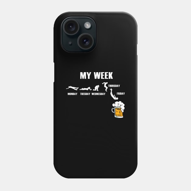 Funny Beer Gift Weekend Phone Case by skaterly