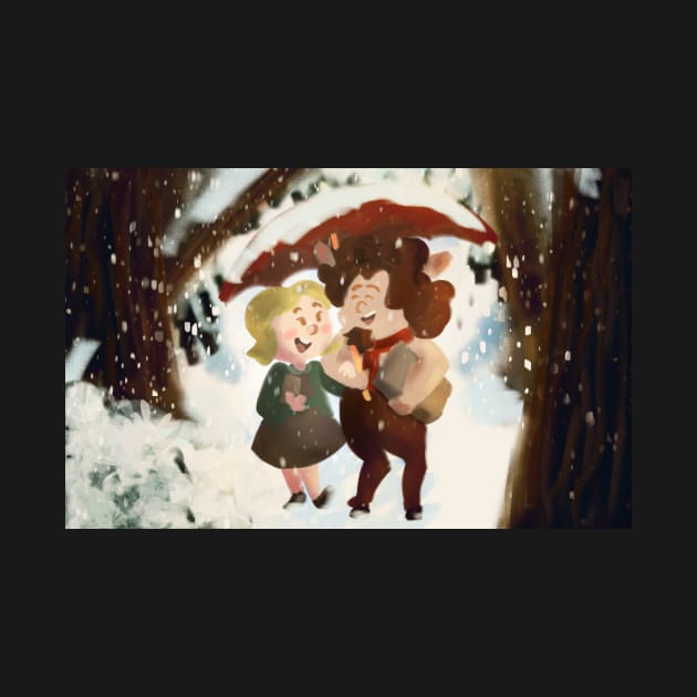 Lucy and Mr. Tumnus! by bethepiano
