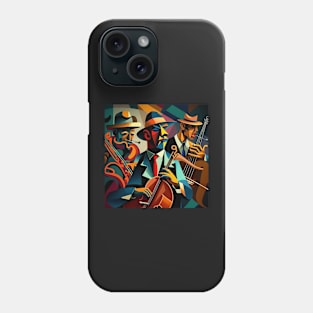 Abstract Art - men playing JAZZ Phone Case