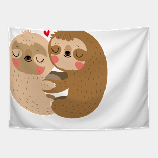 Sloth love Tapestry