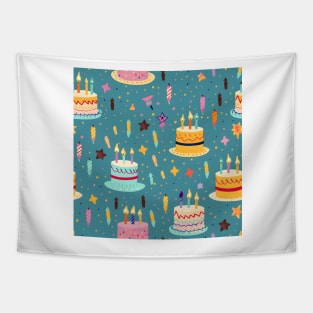 Happy Birthday Party Celebration Pattern 11 Tapestry