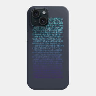 Math Matrix Numbers Phone Case