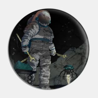 Distressed NASA Recruitmant Poster Pin
