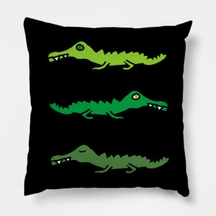 Crocodiles and Alligators Pillow