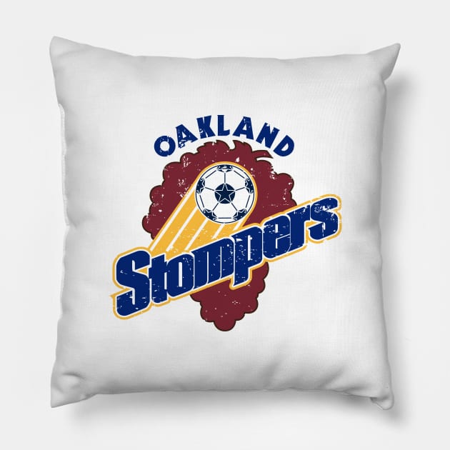 1978 Oakland Stompers Vintage Soccer Pillow by ryanjaycruz
