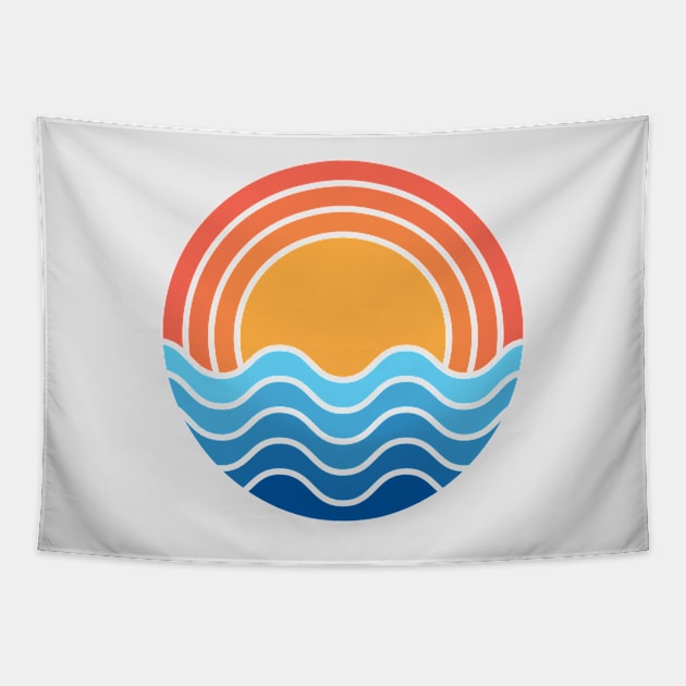 Sun and Ocean Tapestry by dot.Dedi