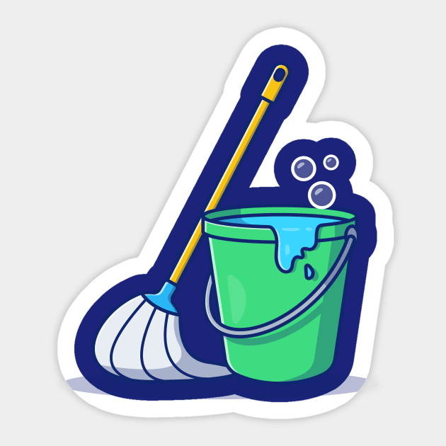 8 Wash Bucket Vinyl Sticker