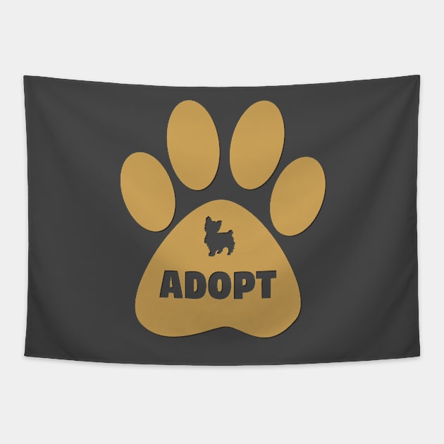 Don't Shop, Adopt. Dog, Cat, Rescue Kind Animal Rights Lover Tapestry by twizzler3b