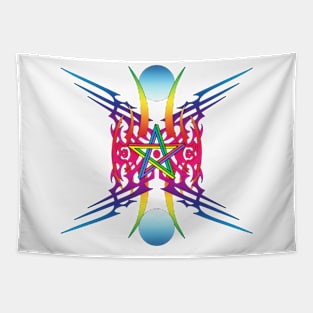 Electric Star in Color Tapestry