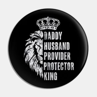 Daddy Husband King Dad Birthday Gift Fathers Day Pin