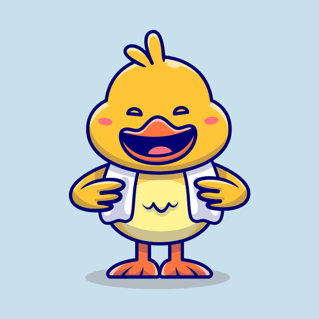 Cute Happy Duck Cartoon by Catalyst Labs
