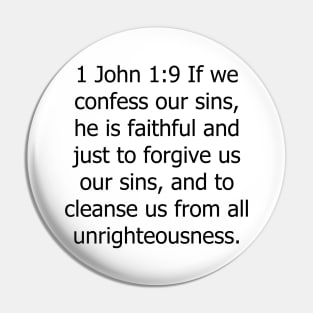 Bible Verse 1 John 1:9 Pin