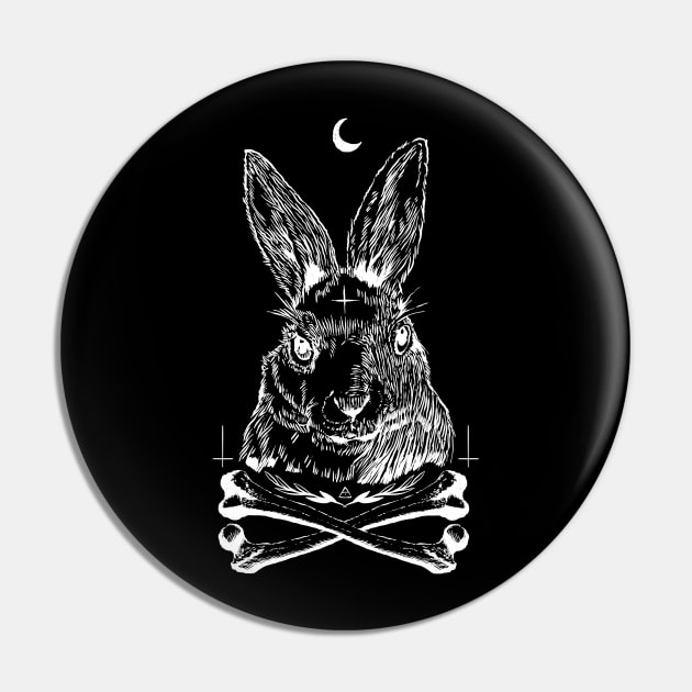 Dark Rabbit Pin by LadyMorgan