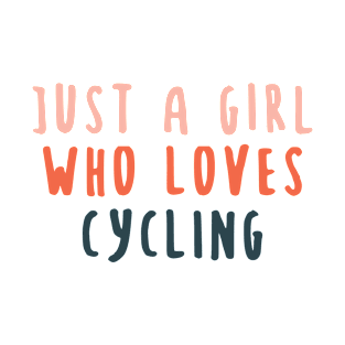 Just A Girl Who Loves Cycling Vintage T-Shirt