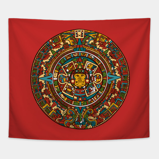 Aztec Calendar Aztec Tapestry TeePublic