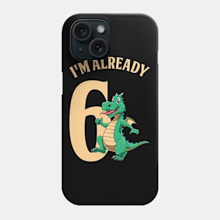 Happy Birthday Dragon Lovers Cute Kids - sixth Phone Case