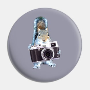 Squirrel Selfie Pin